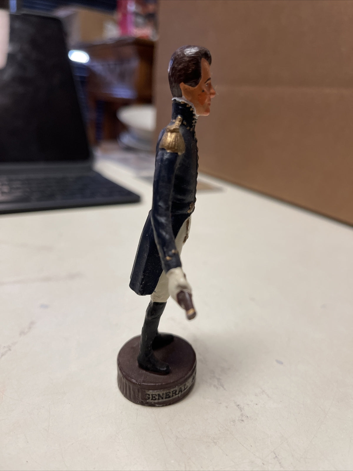 GENERAL Andrew Jackson US HERO WAR 1812 Painted Metal Figure 4.5” Medal1
