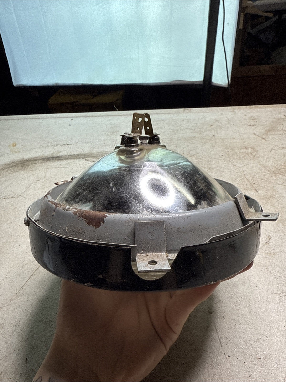 Vintage 4030 Sealed Beam 7” Headlight – Chrome Bezel8