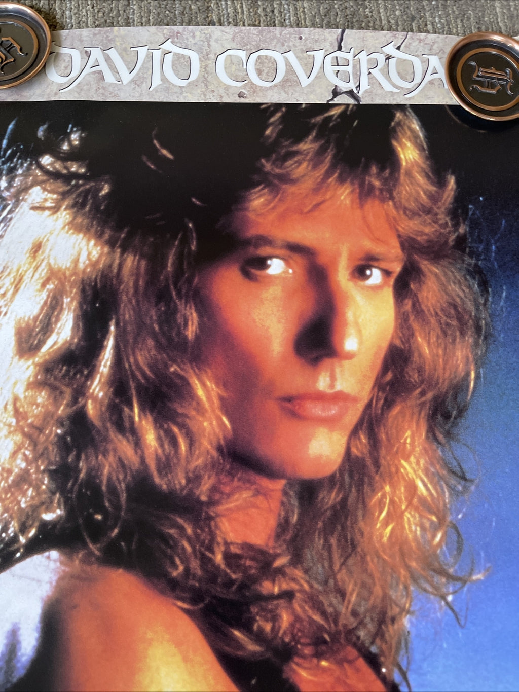 #150 1987 David Coverdale Whitesnake Original Record Store Promo Poster 23 X35”5