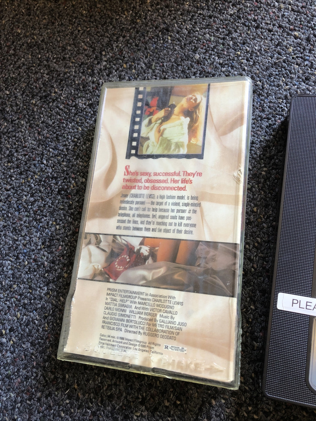Dial Help VHS Cut Box Erotic Thriller Charlotte Lewis3