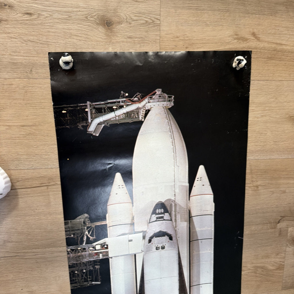 #77 1985 Large NASA Space Shuttle Door Size Poster  62” X 21”2