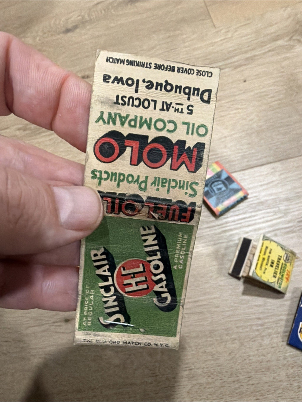 Vintage 1940's GAS STATION Matchbook Lot Richfield Sinclair Champion Mobilgas6