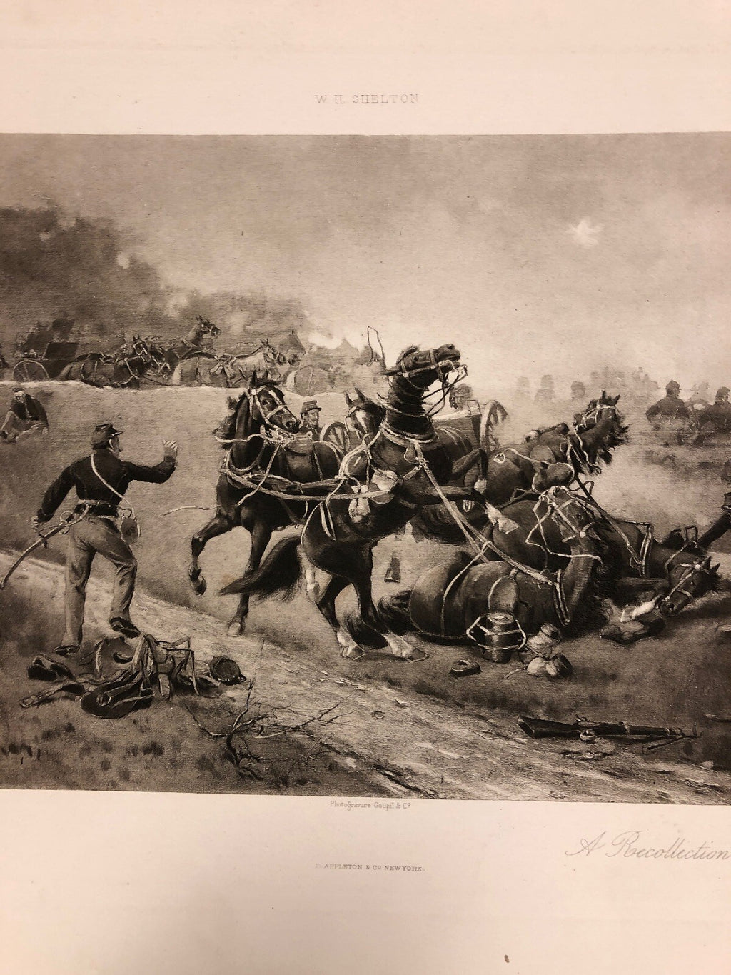 W H Shelton A Recollection Of Gellyshring Photogravure Group 12x175
