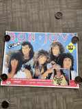 #29 1986 Jon Bon Jovi  Slippery When Wet 36" x 24 Record Store Promo Poster WRTL0