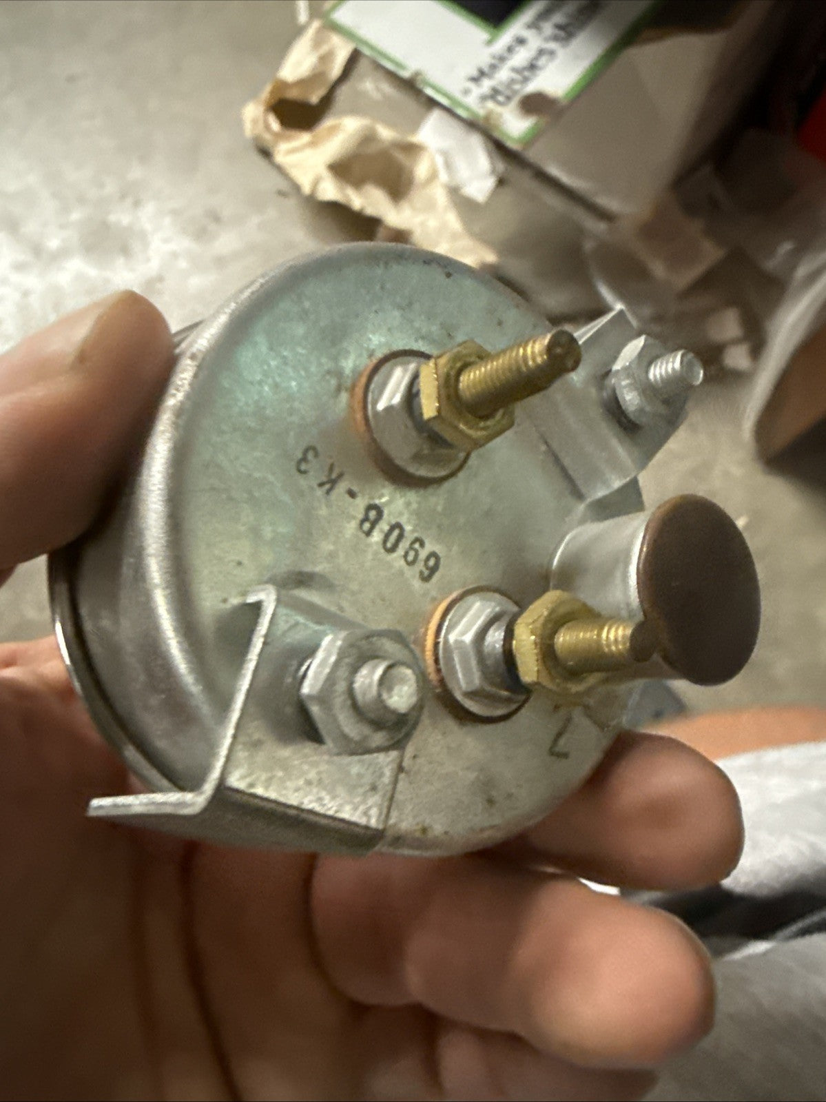 Vintage Stewart Warner mech Ampress gauge3
