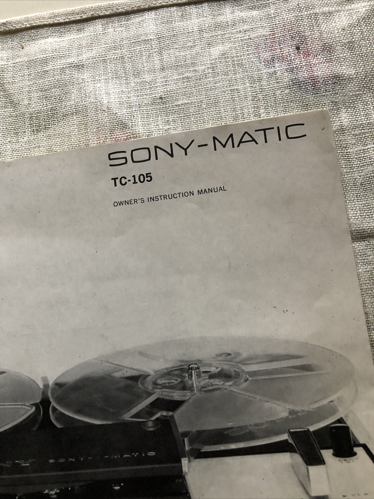 Vintage Sony-Matic TC-105 Owners Manual1