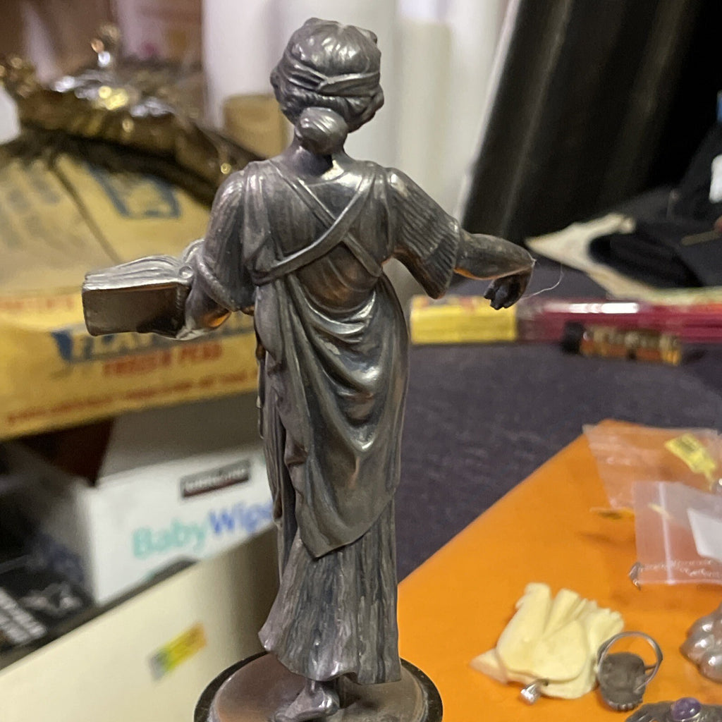 Antique Roman Greek God Figurine Metal Not Bronze Statue Figure Art5