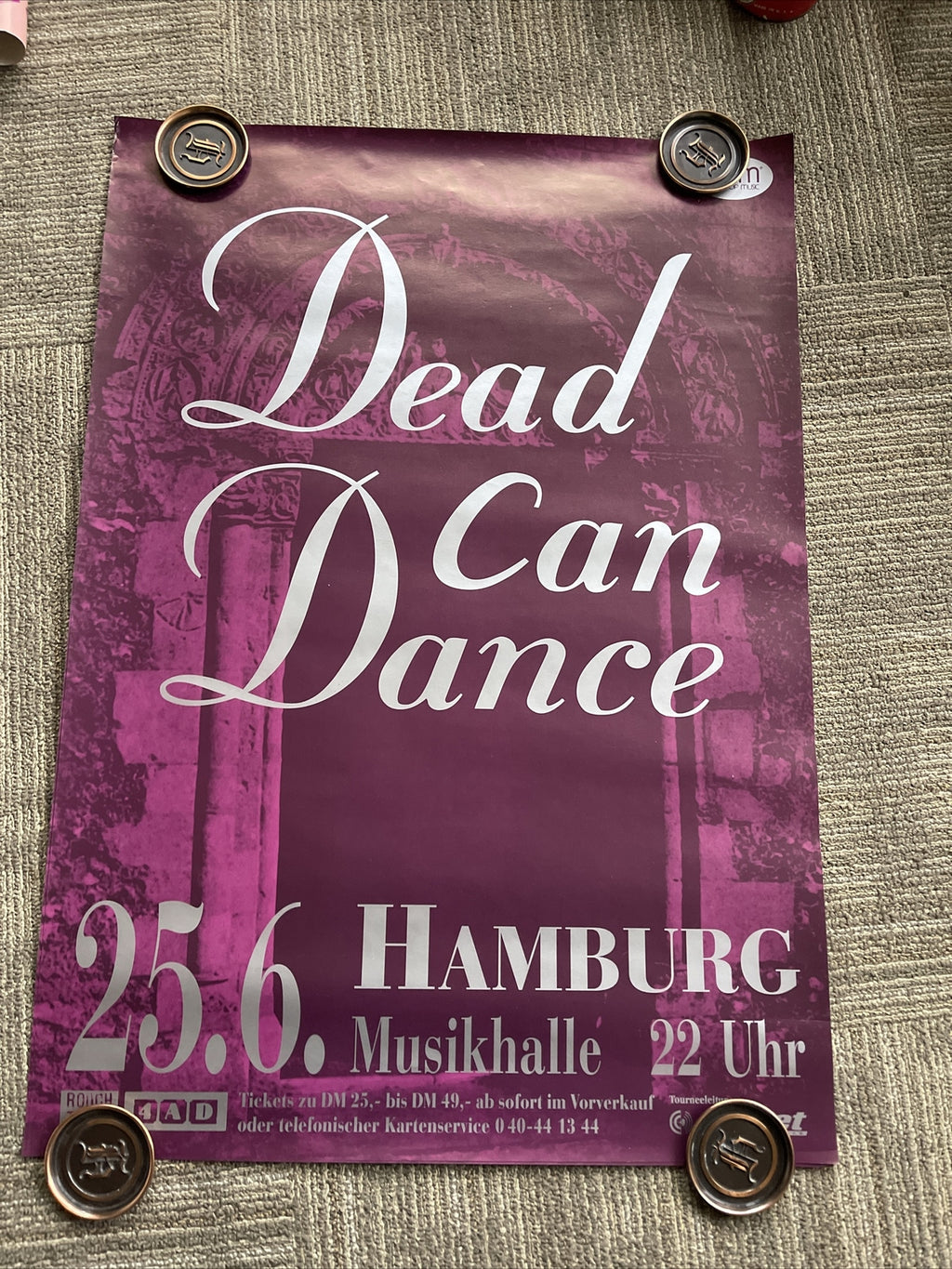 #8 1996 Dead Can Dance Rare Original 4AD Label Record Store Promo Poster 23x330