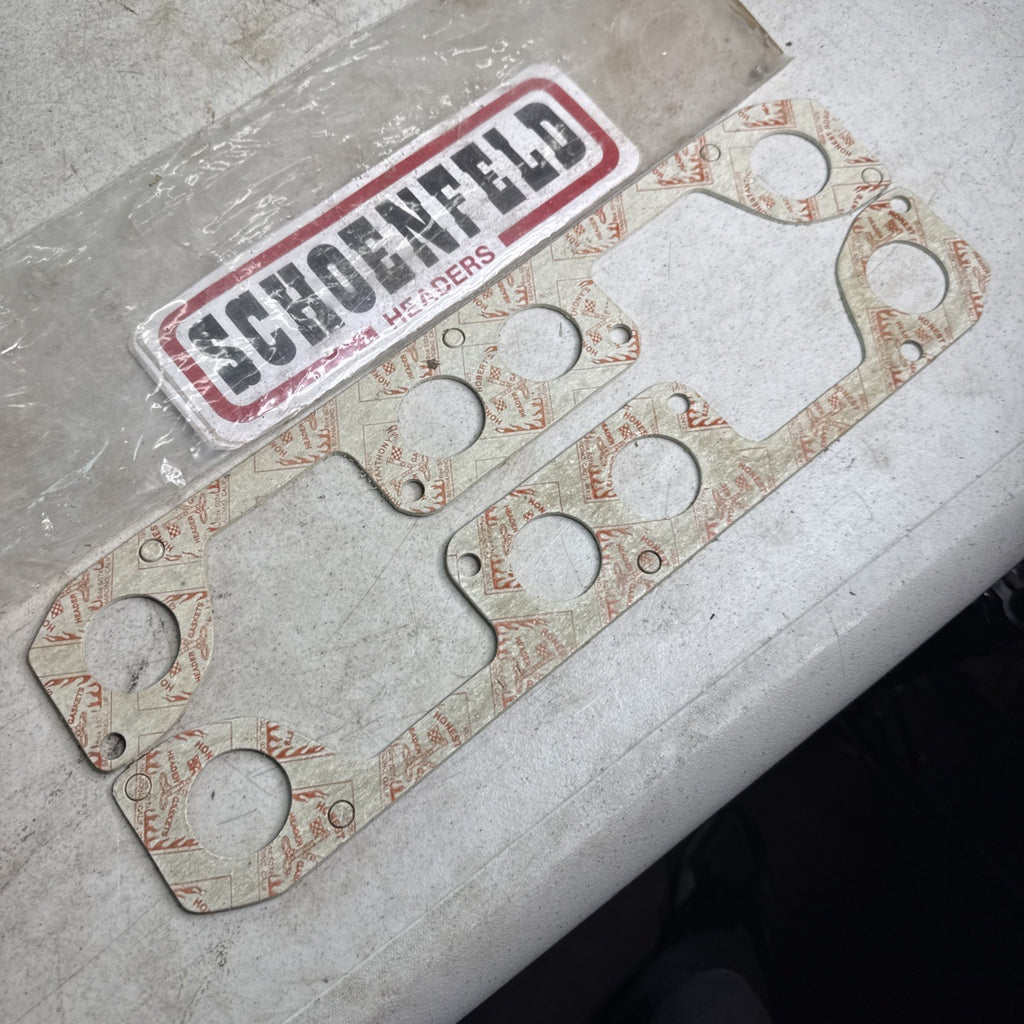80s Schoenfeld Headers Exhaust Header Gasket Set for Big Block Chevy? NEW2