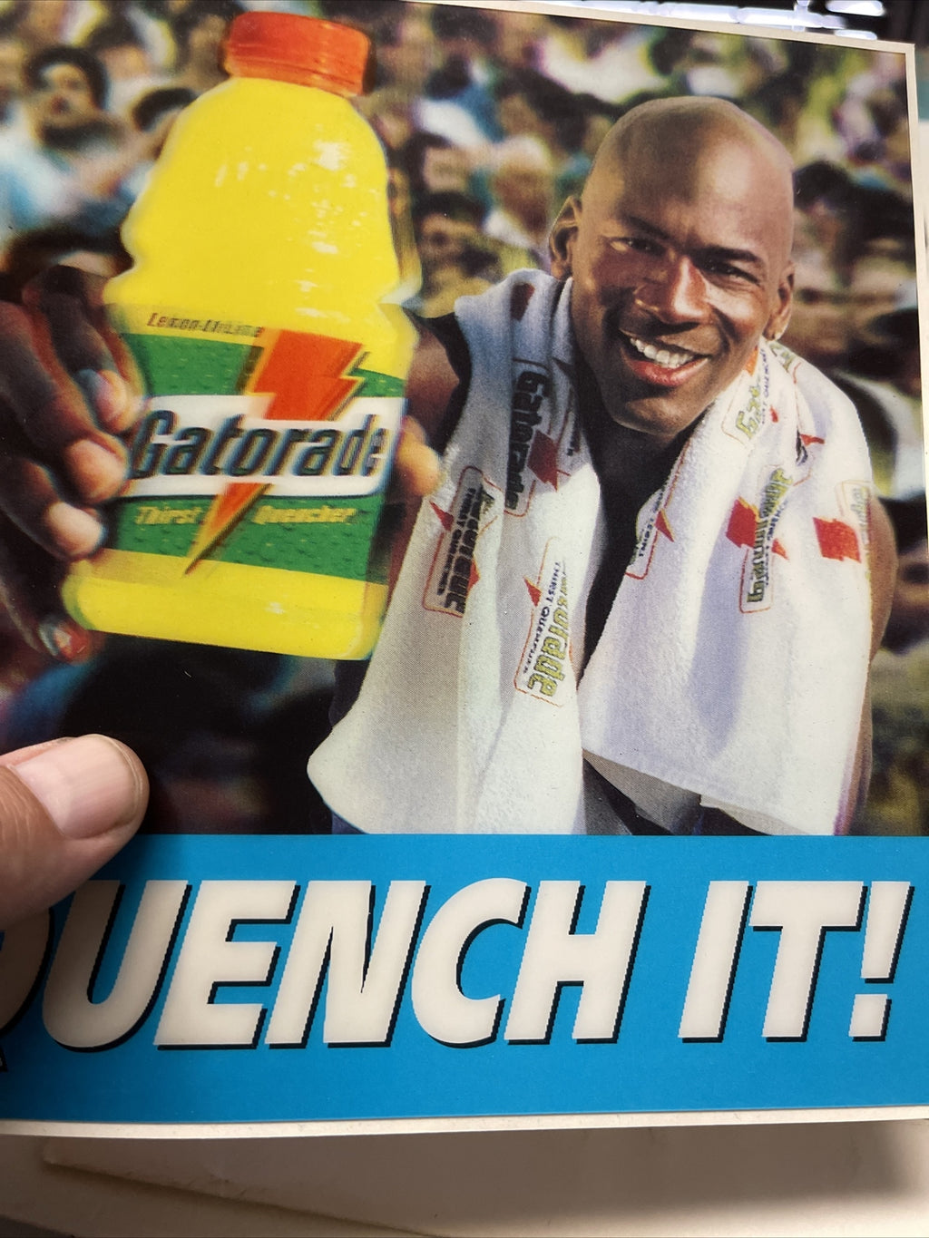 Extremely RARE Michael Jordan 1994 3D Promo Sticker Card 1994 Gatorade3