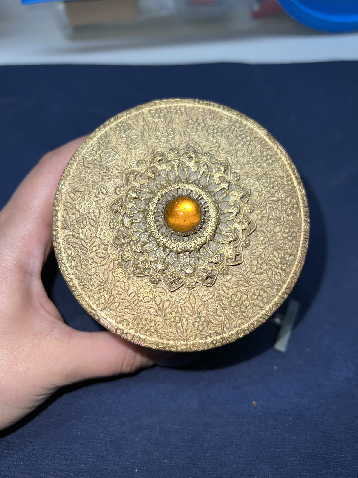 Beautiful Vintage Unique Musical Jewlry / Ring Box With Mirror Music Repair1
