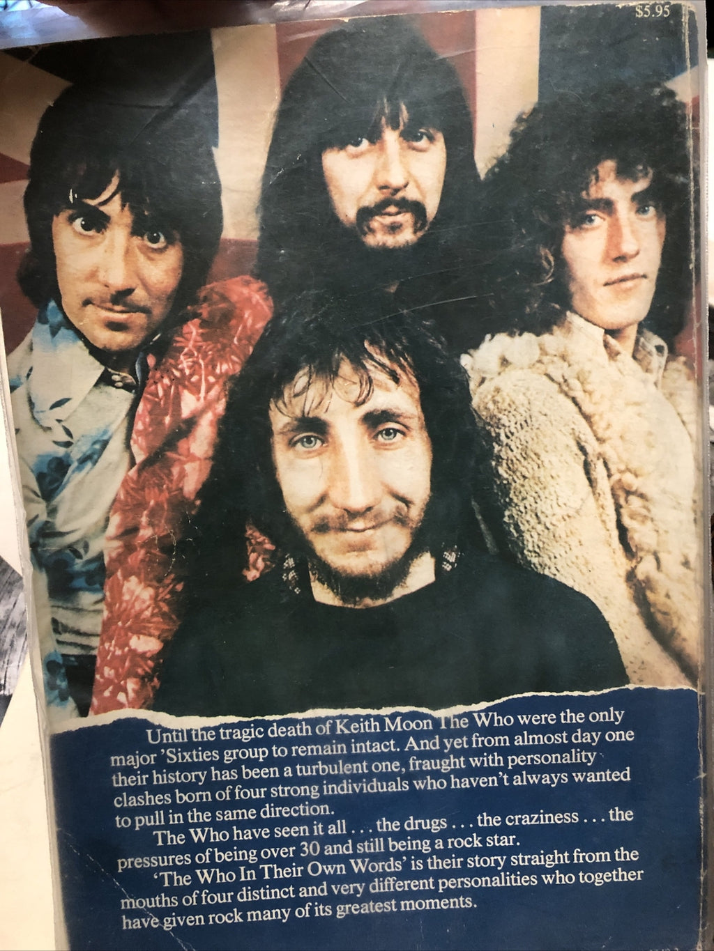 1979 THE WHO, IN THEIR OWN WORDS - SOFT COVER BOOK - THE WHO COVER - B 9111