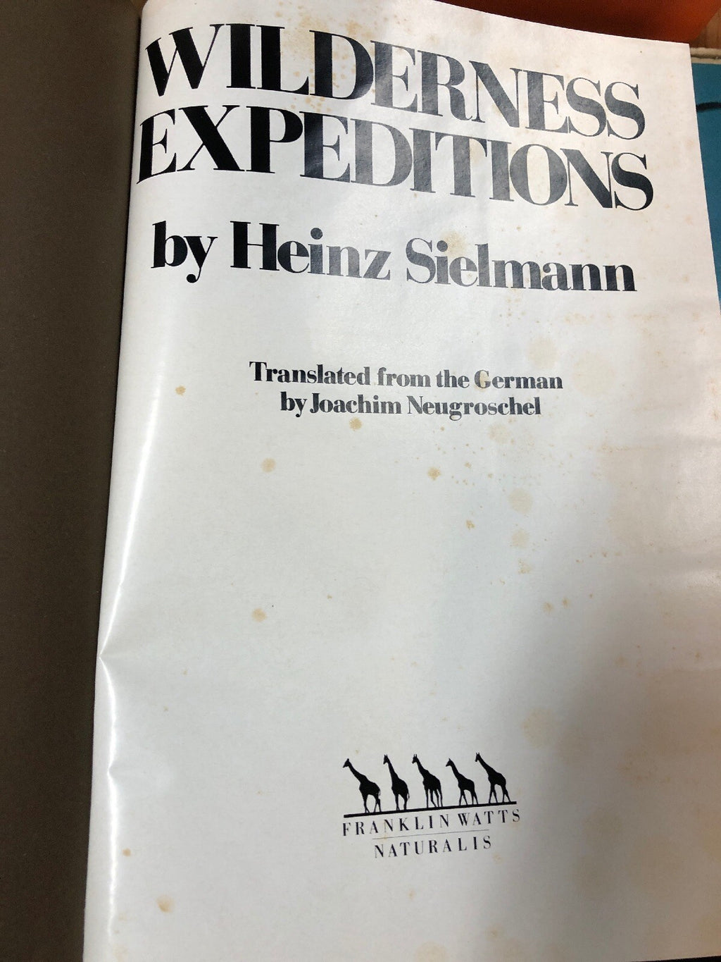 The Wilderness Expeditions Heinz/Sielmann German Franklin Watts Naturalis3