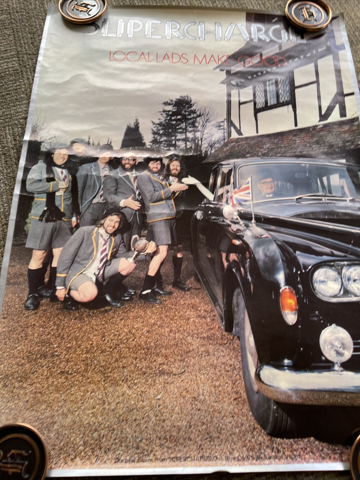 #39 Supercharge Local Lads Make Good Record Store Promo Poster 20” X 27”7