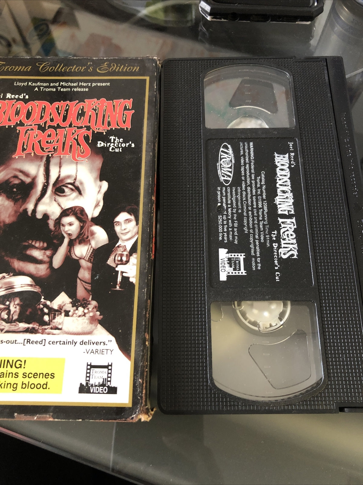 BLOODSUCKING FREAKS VHS VESTRON VIDEO 70'S CULT HORROR GORE SLASHER MURDER2