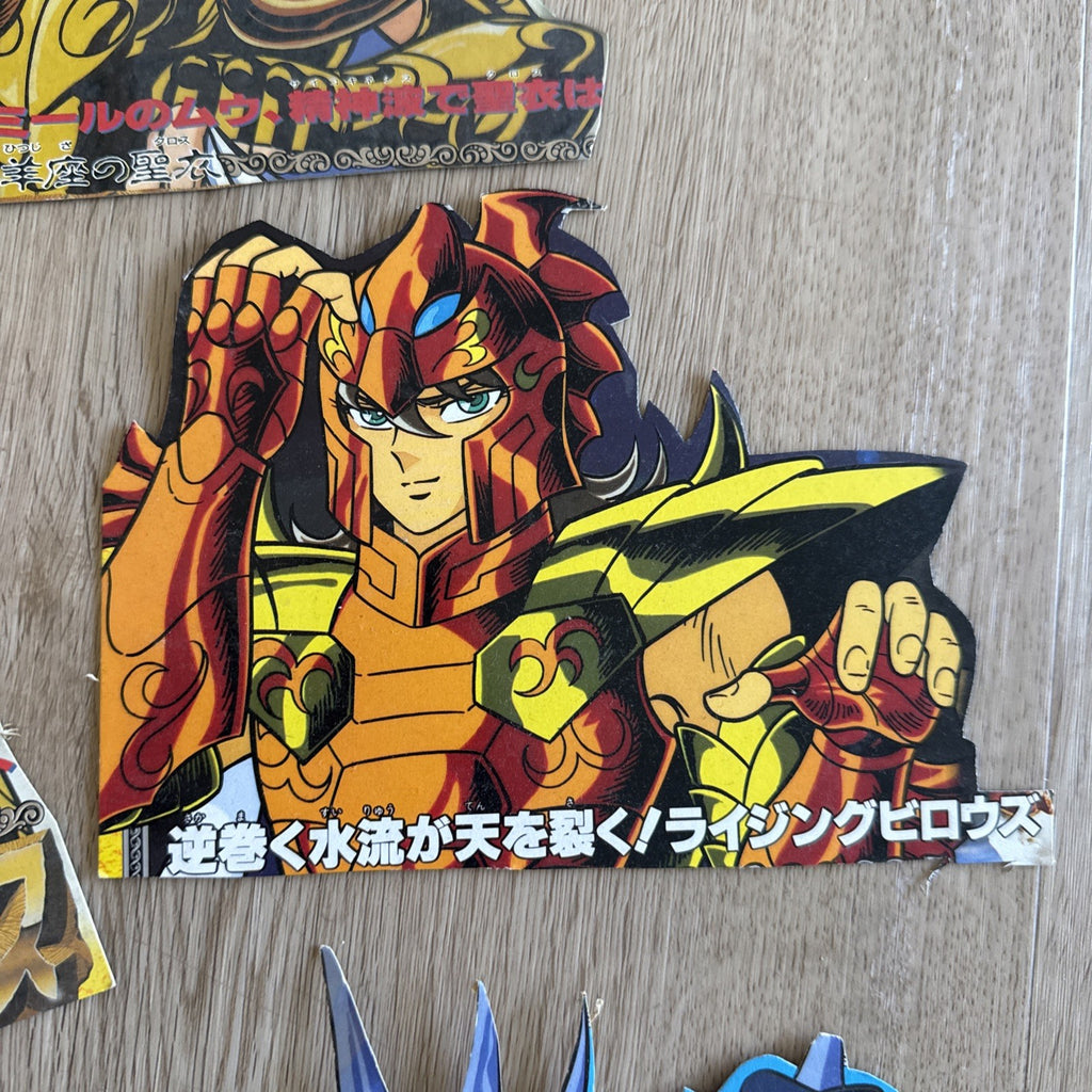 Vintage Saint Seiya Gold Saints Card Stand Lot - 10pc Anime Collectible Japan7