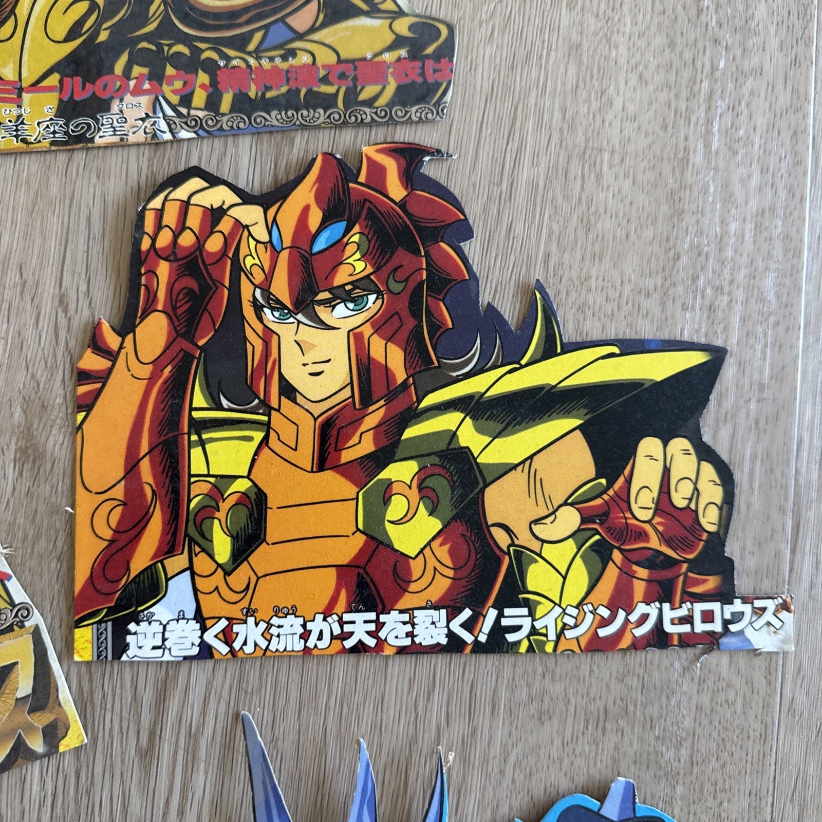 Vintage Saint Seiya Gold Saints Card Stand Lot - 10pc Anime Collectible Japan7