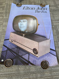 #199 1981 Elton John The Fox Record Store Promo Poster Rare 34” X 23”0