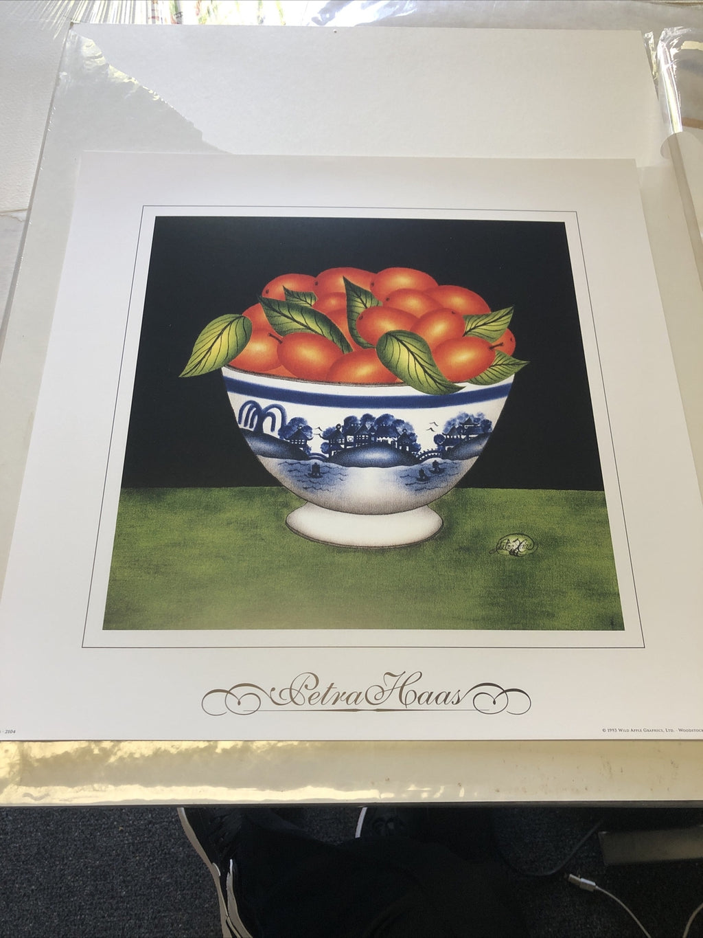 Vintage 1993 Wild Apple Graphics Art Print 14”x14” Kumquats-21040