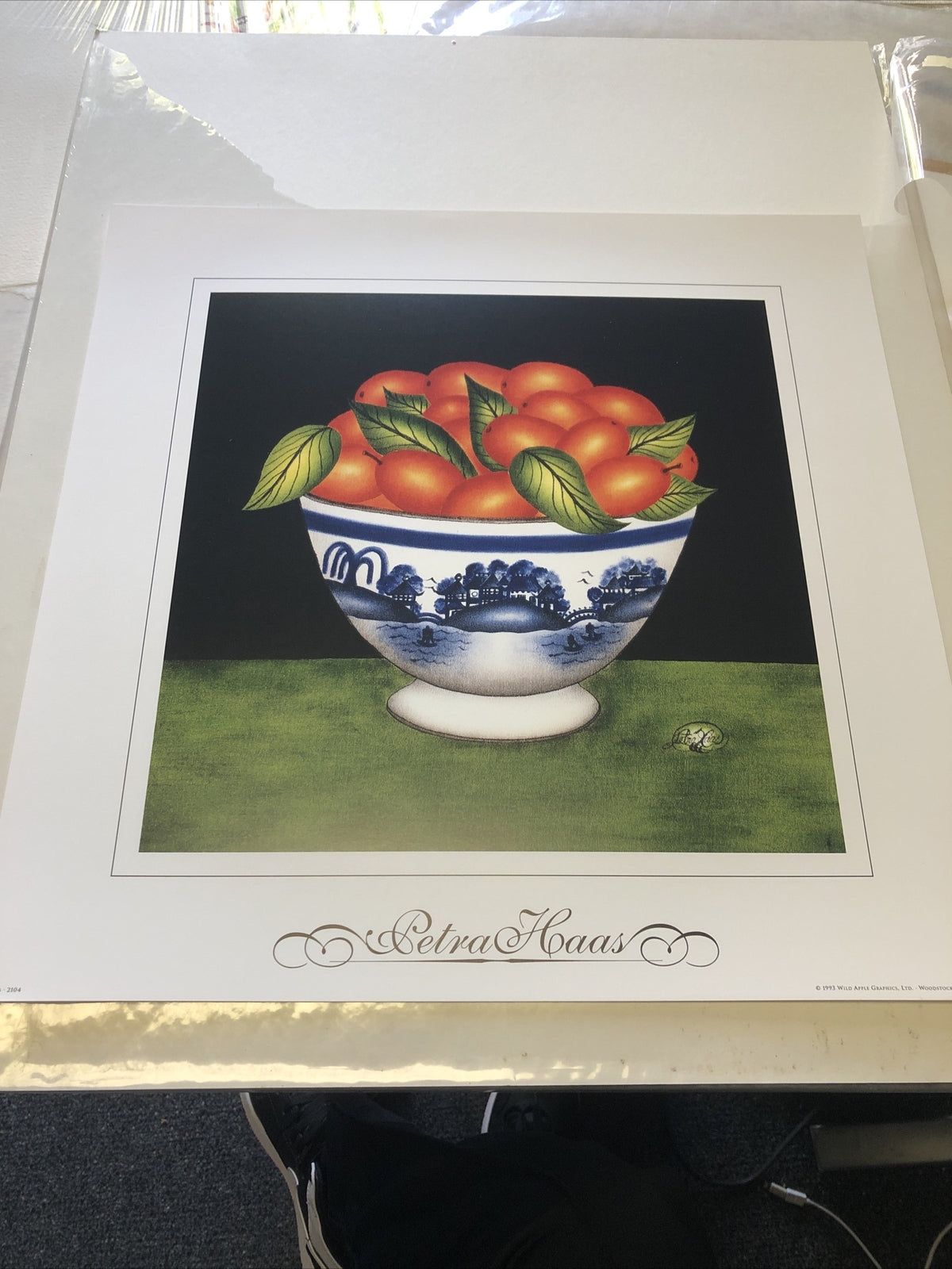 Vintage 1993 Wild Apple Graphics Art Print 14”x14” Kumquats-21040