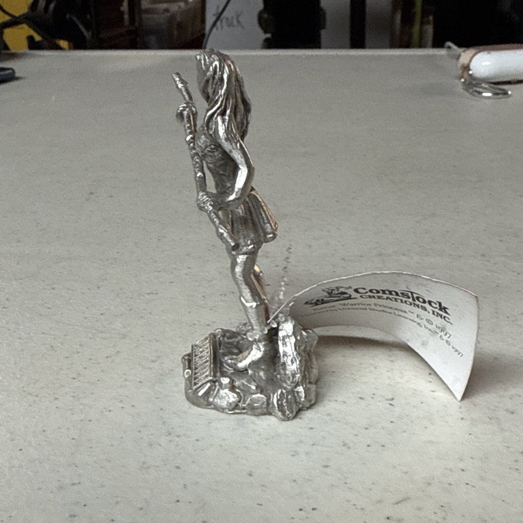 Xena Warrior Princess Pewter Statue Figure Figurine 3.5" Comstock Creations3