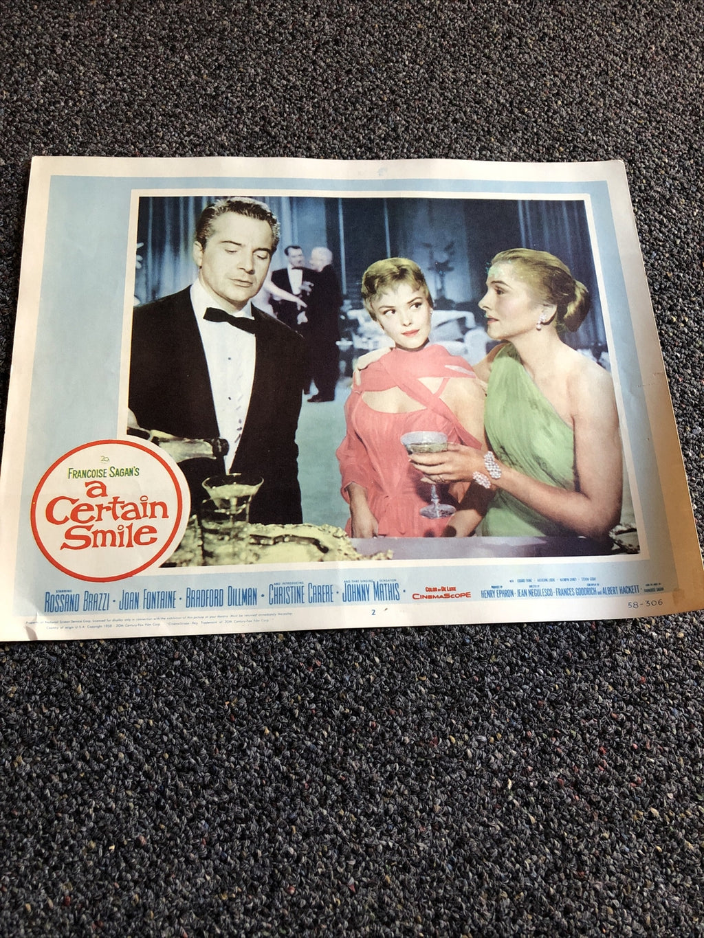 A Certain Smile-Lobby Card-#2- 1958-Rossano Brazzi-Joan Fontaine0