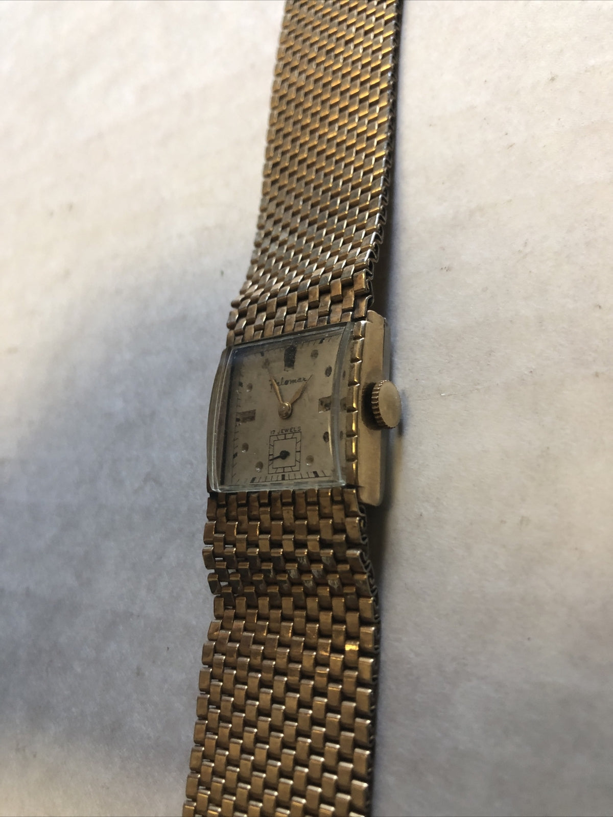 Vintage Palomar 17Jewels Men's Watch 1/20 12K GF Not Running- For Parts5