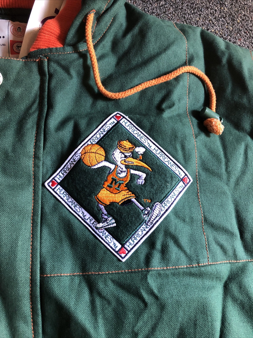 Vintage 90’s NOS Conic Miami Hurricanes Parka Jacket Size XL4