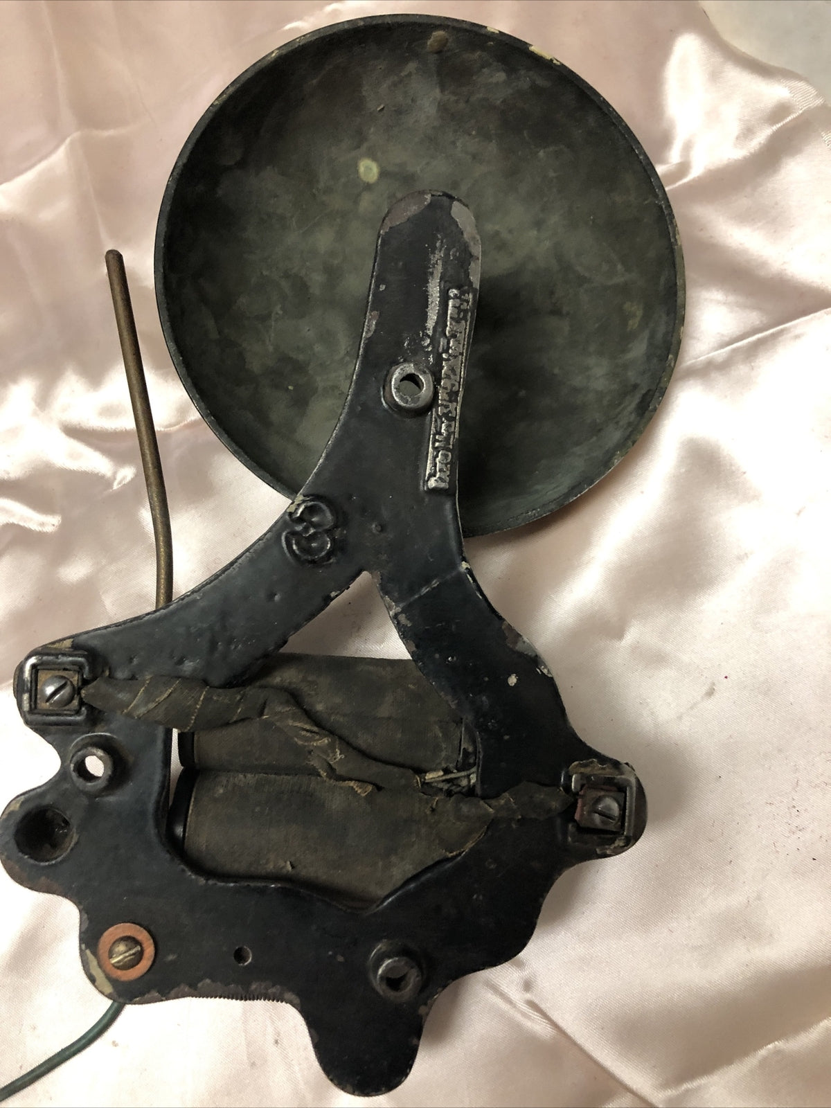 Antique Brass Boxing/Prize Fighting Gong Bell Needs To Be Rewired4