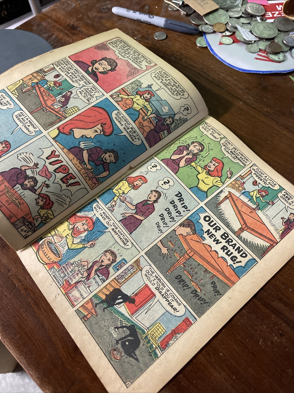 Patsy Walker #39 (1951) Golden Age Atlas Comic Book GGA Art Headlight Cover5