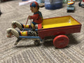 1940’s Trotty Trotty Mechanical pony cart Vintage England no box.￼0