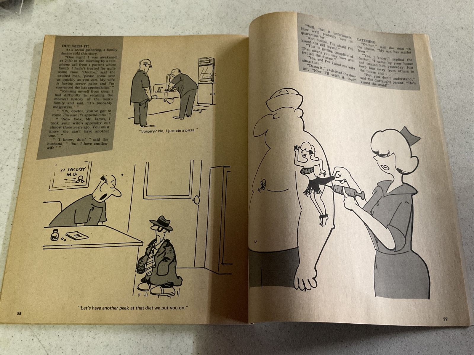 Vintage Curtis Cartoon Laughs  -  Adult Cartoon Humour Magazine Lot Of 211