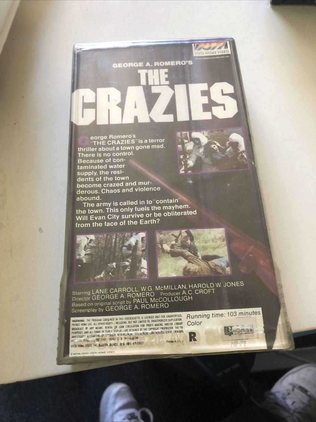 The Crazies 1973 Beta Tape Not VHS Horror Film By George A. Romero1