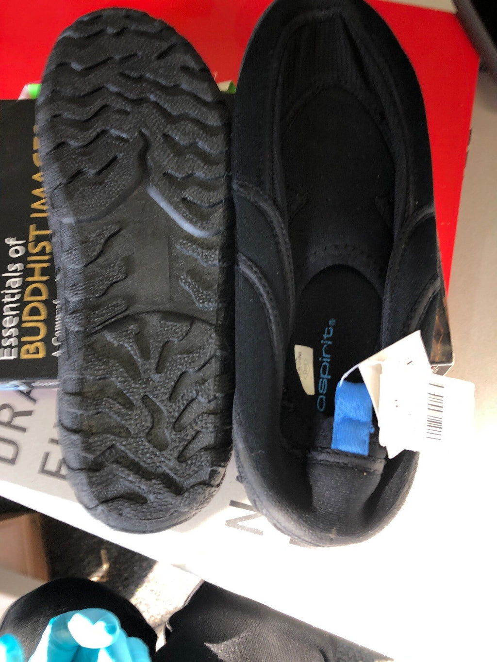 NWT Pro Spirit Men's Pool Water Shoes 7 M Black NEW2