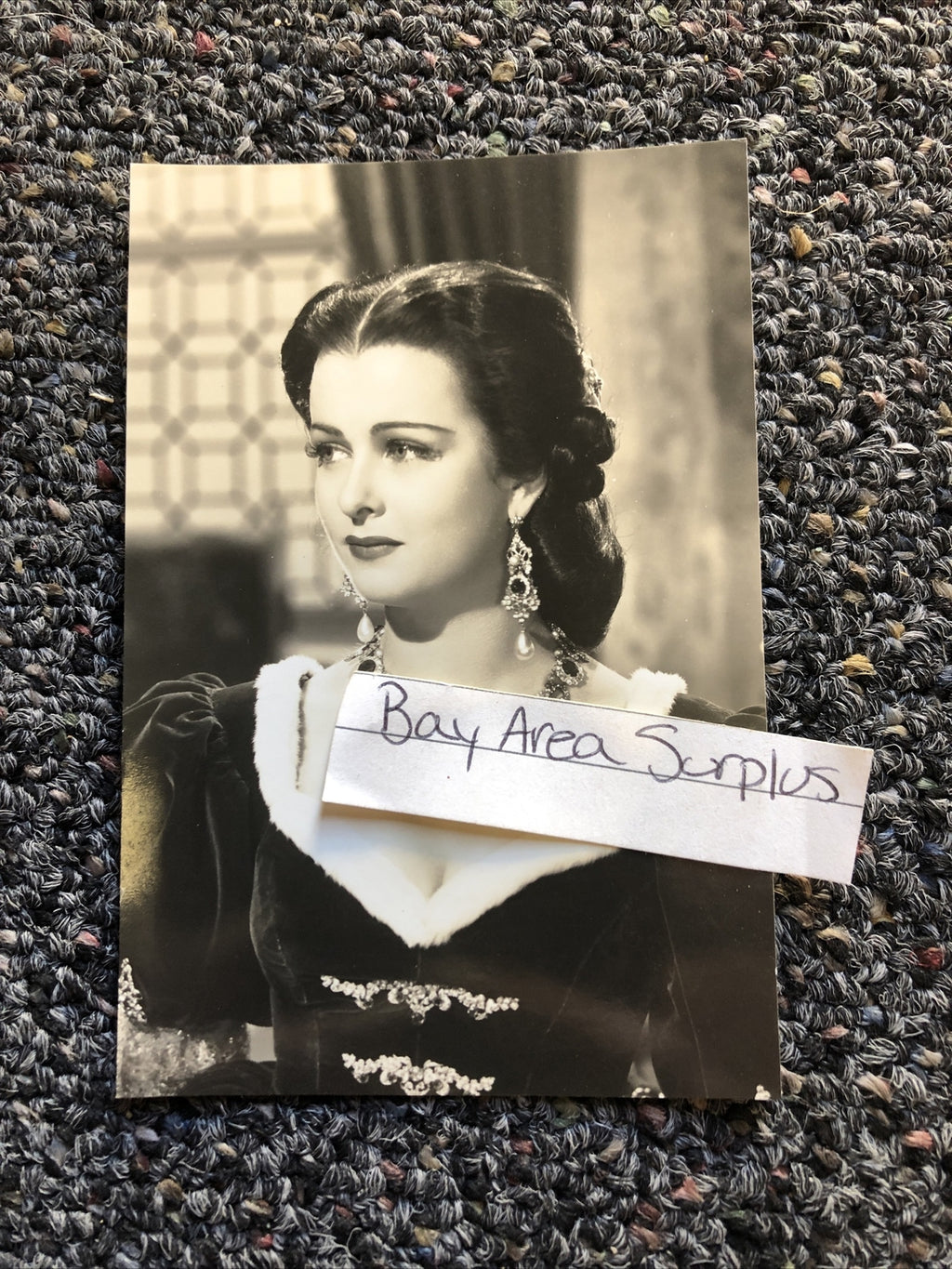 RARE Original Unpublished Photo Of Joan Bennett 4.5”x3” Candid Photo0
