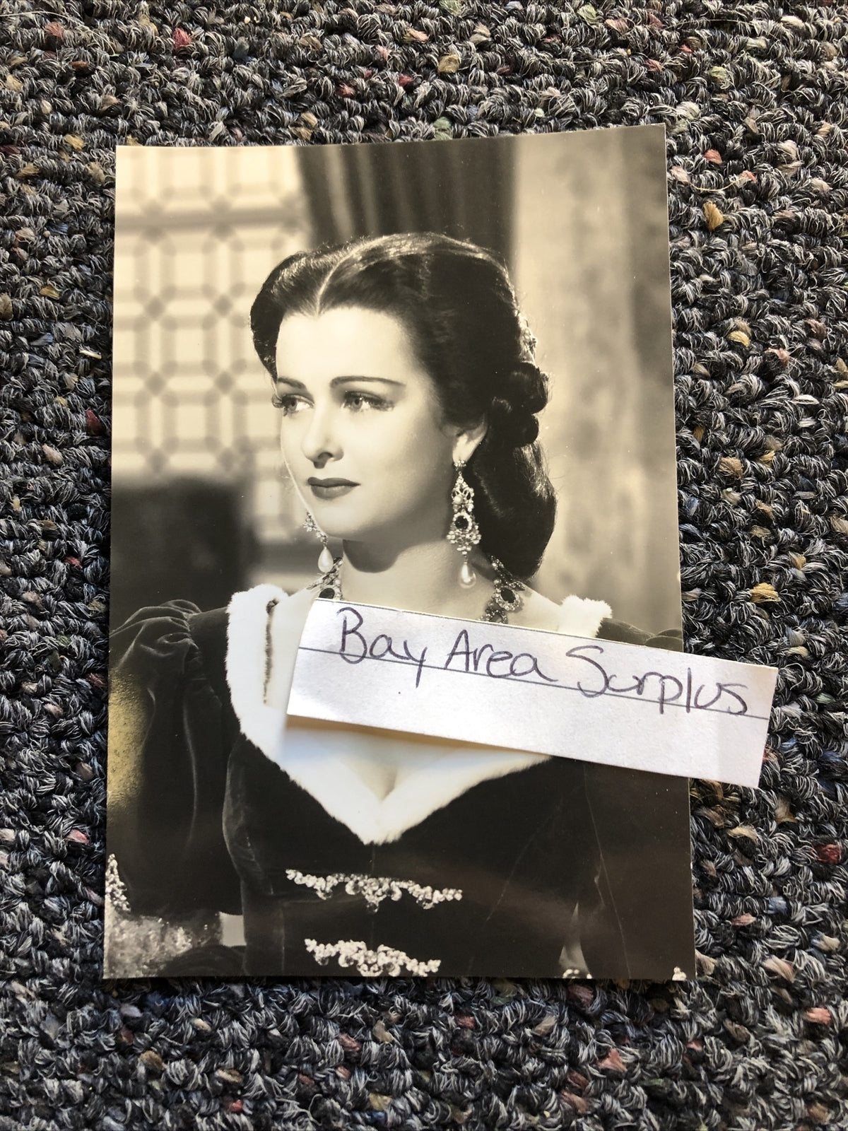 RARE Original Unpublished Photo Of Joan Bennett 4.5”x3” Candid Photo0