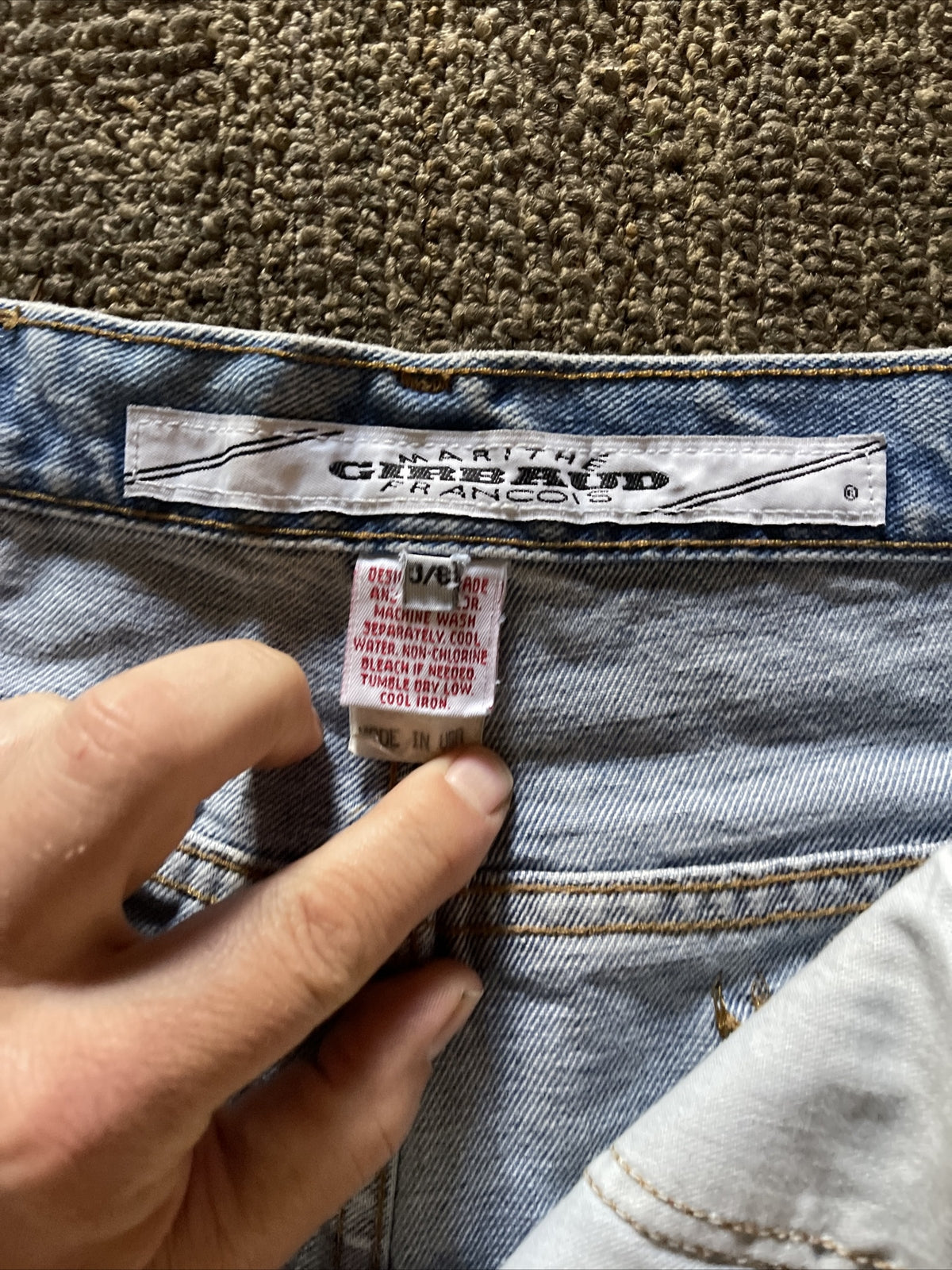 new old stock 1990 MARITHE FRANCOIS GIRBAUD Womens Jeans Size 5/6 Denim USA6