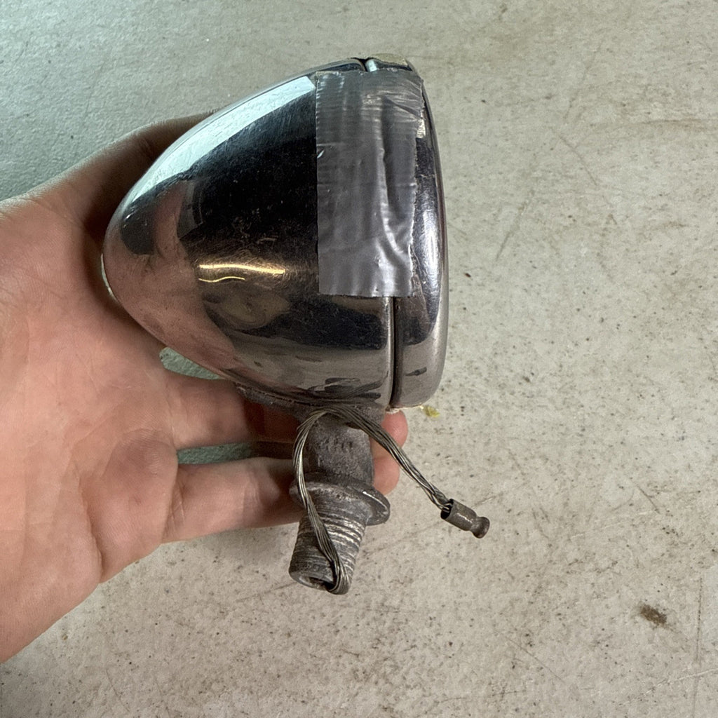 Small Chrome Fender Light 1930's Bolt On One Missing Lens9