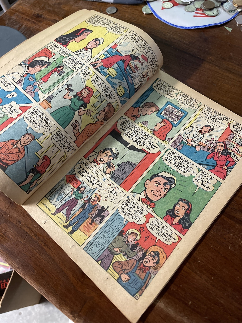 Patsy Walker #39 (1951) Golden Age Atlas Comic Book GGA Art Headlight Cover4