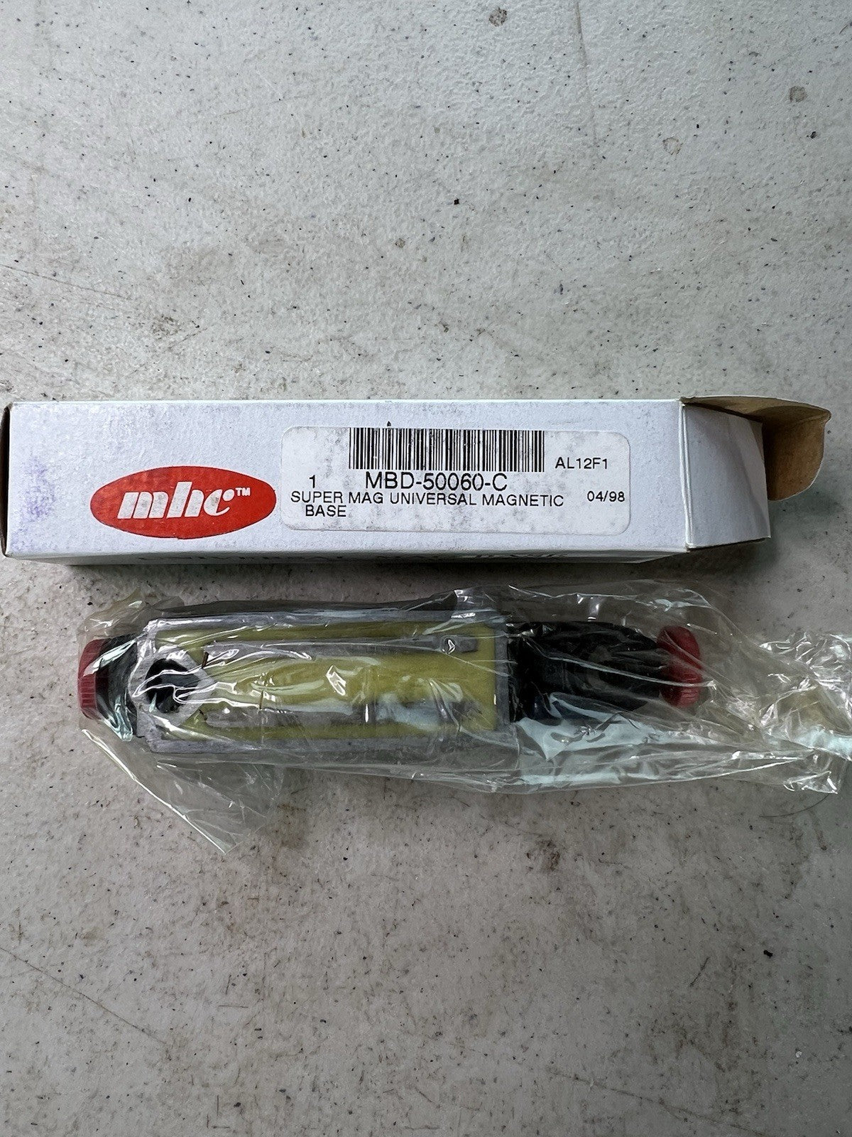 MHC Super Mag Universal Magnetic Base – MBD-50060-C – Dial Indicator Holder  NOS1