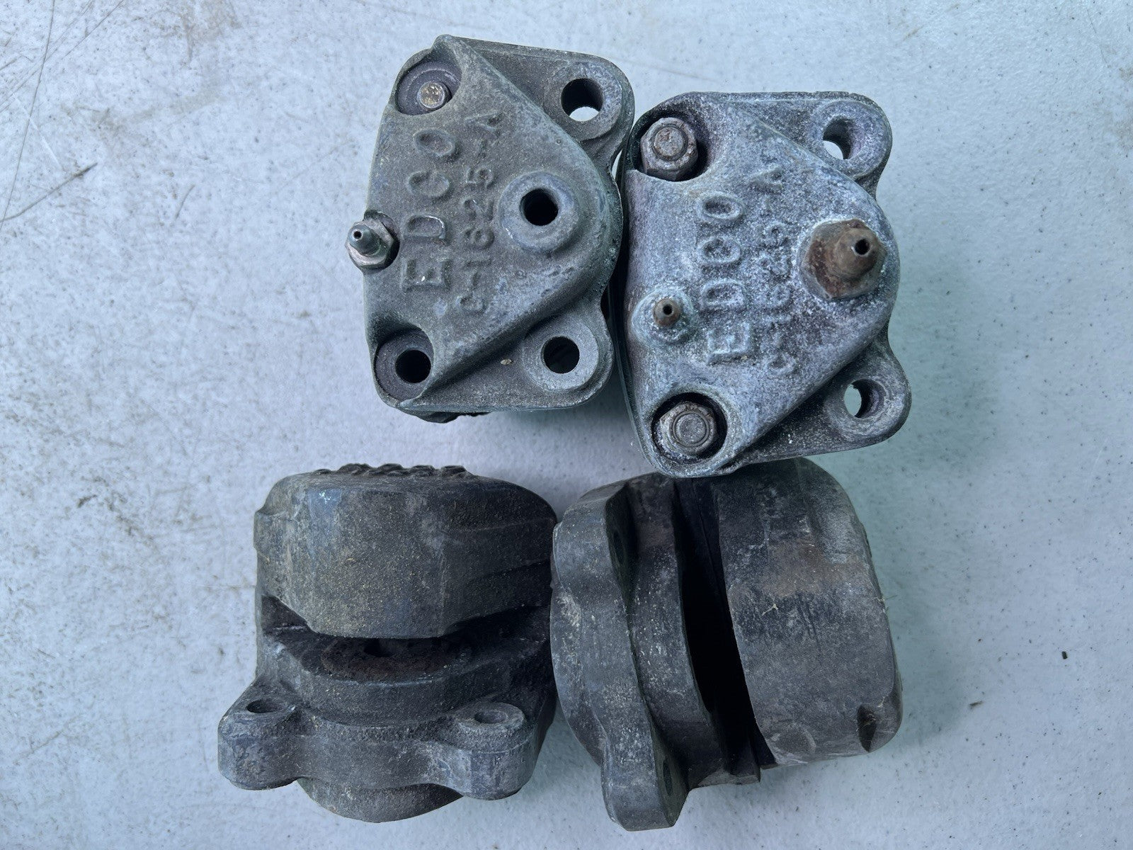 Vintage Racing EDCO  Brake Caliper Lot Set of 4 Rat Hot Rod SCTA Gasser Midget4