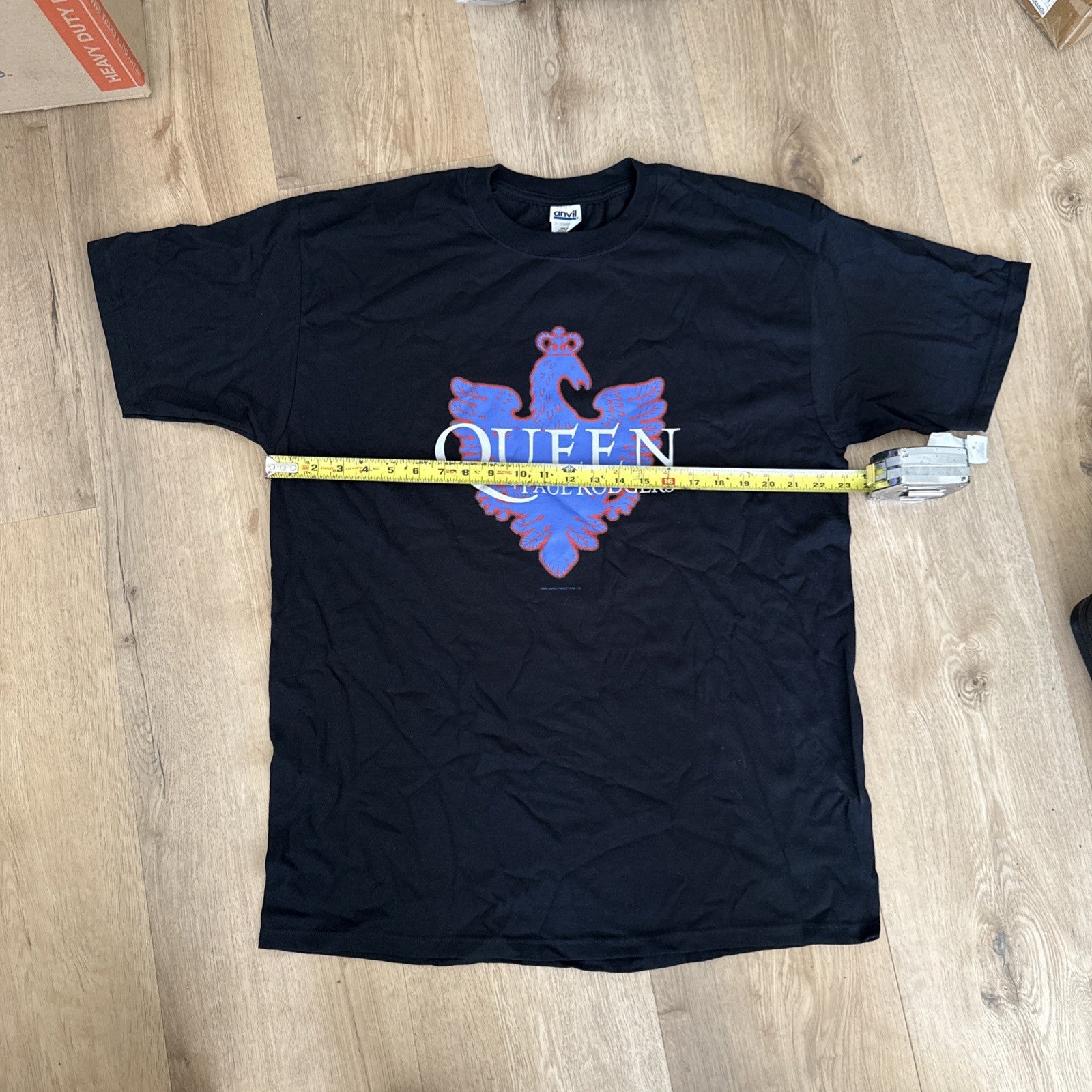 2005 Queen + Paul Rodgers Tour Shirt XL Rock Band Tee anvil Black Vintage2