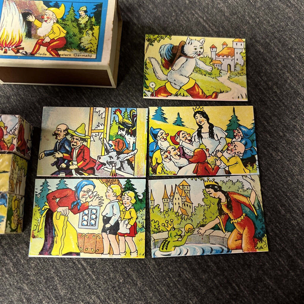 Made in West Germany German Children’s Story Dice Game Vintage Toy2