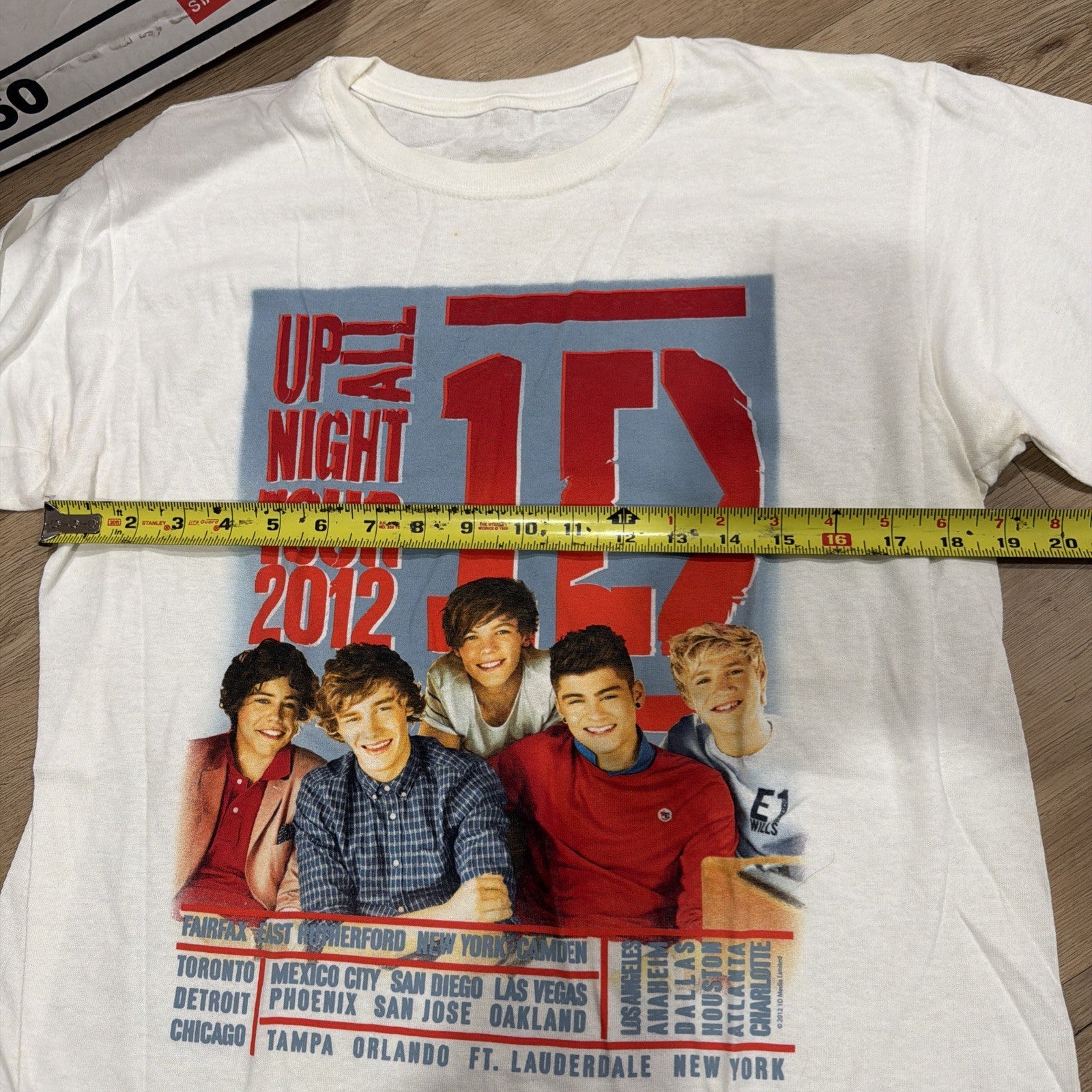 Rare One Direction Harry Styles Up All Night Concert Tour Shirt Adult Original L4