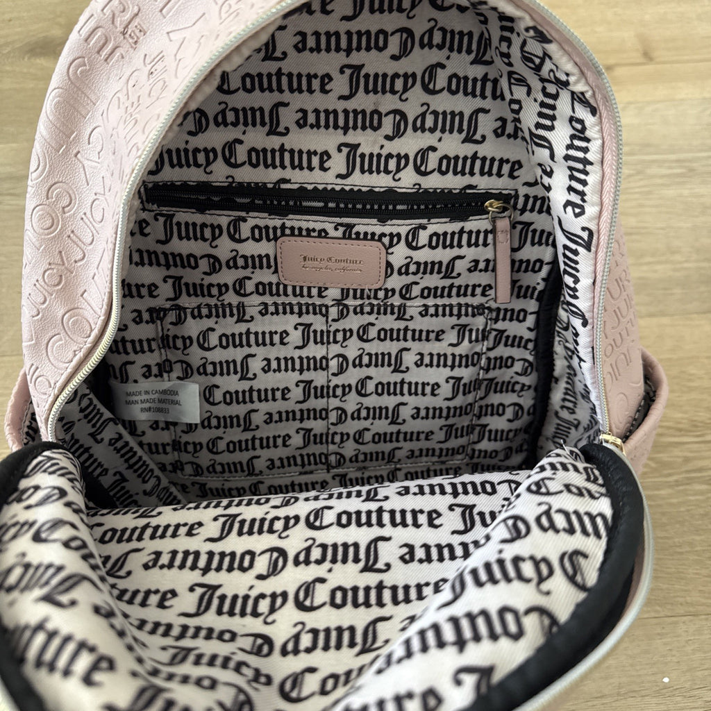 Juicy Couture Pink and Gold Word Search Backpack5