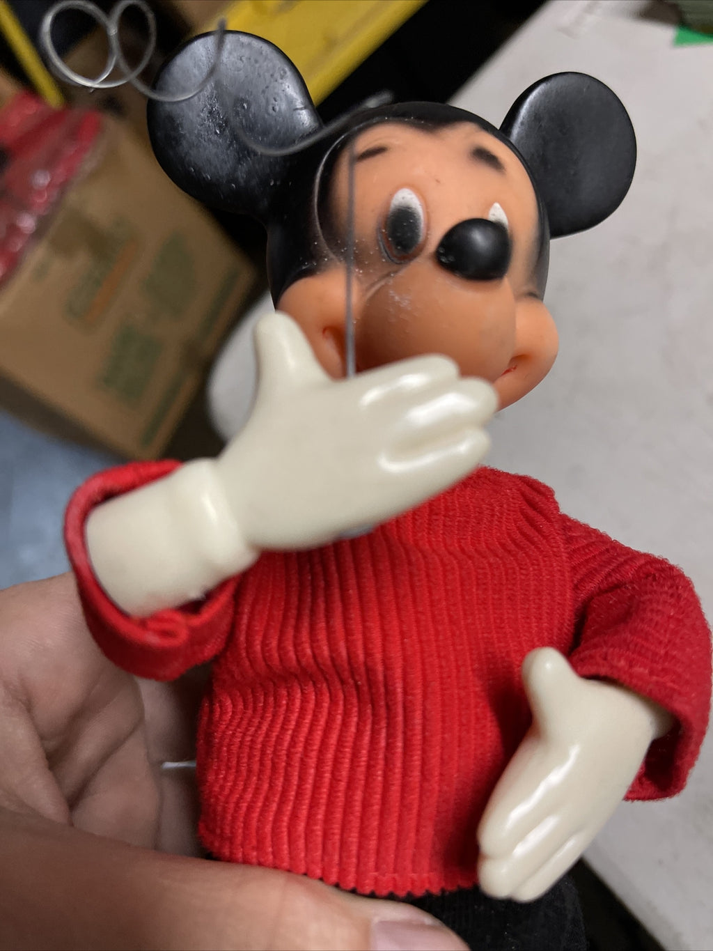 Vintage Mickey Mouse Wind-up Toy Walt Disney Carl Original Germany Not Marx4