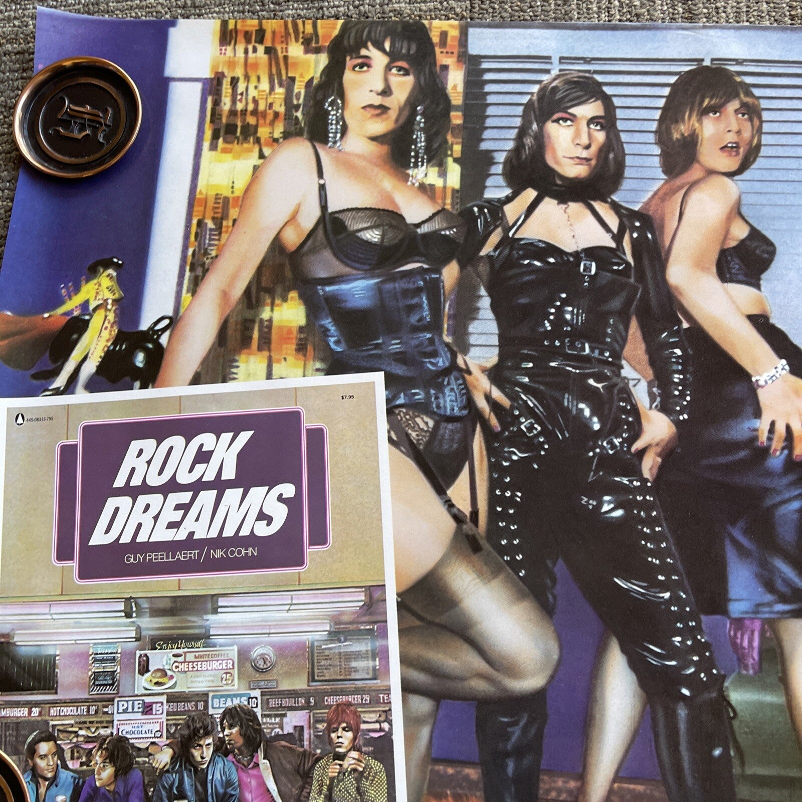 #170 1973 Rock Dreams by Guy Peelaert Nik Cohn Book Promo Poster Drag8