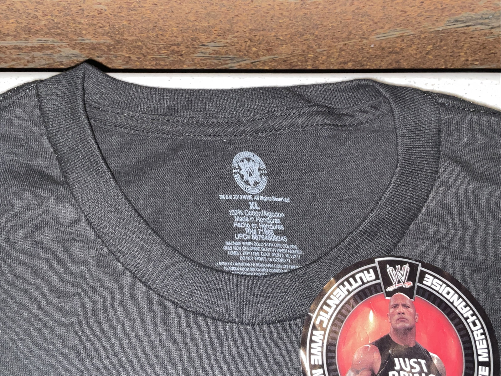 The Rock Just Bring It WWE Mens Black T-shirt2