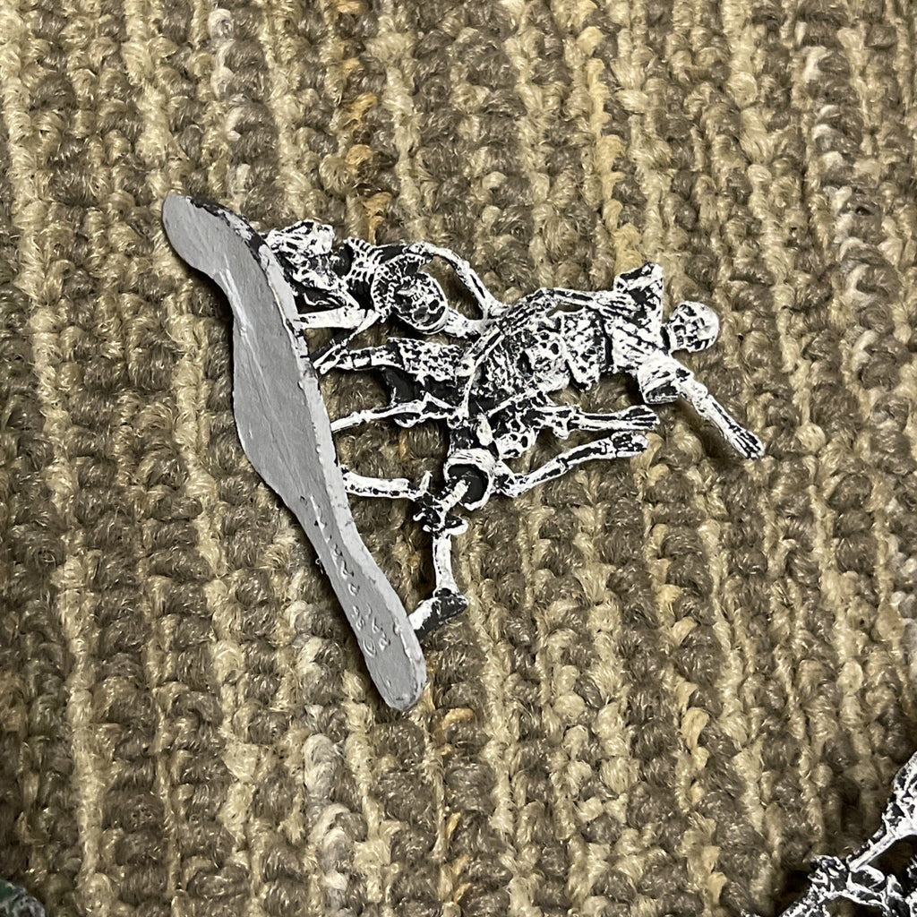 Vintage 1986 Ral Partha Vintage D&D Pewter Miniatures Lot - Undead Skeletons2