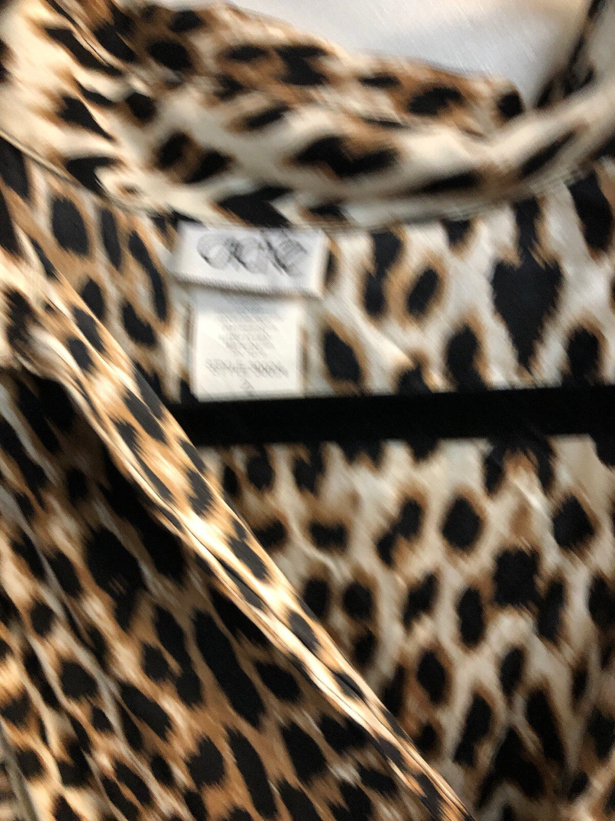 Cache Women Leopard Brown Black Work Dress Sz 21